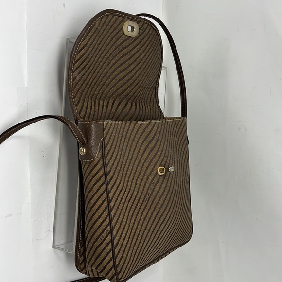 Mark Cross Canvas Logo’d Flap Turnlock Crossbody Bag - Picture 14 of 16